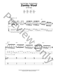 Zomby Woof Guitar and Fretted sheet music cover